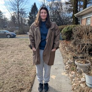 Women's Brown Leather Jacket Hadcrafted in Mexico